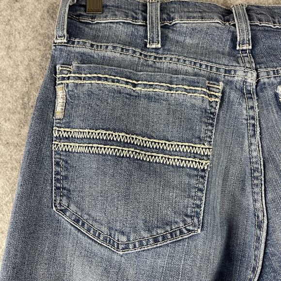 Cinch Silver Label Jean Mens 30x33 Medium Stone Slim Straight Performance Cowboy - Picture 11 of 16